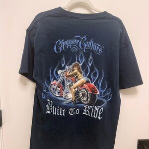 Fifth Sun Navy 'Built to Ride' Graphic Tee